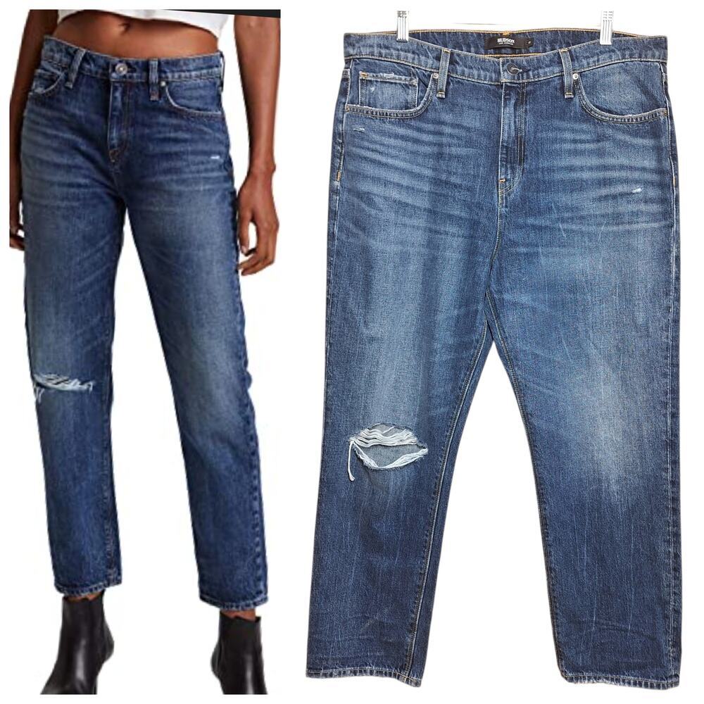 Hudson Jeans Jessi Boyfriend jeans 31 distressed relaxed high rise ankle denim
